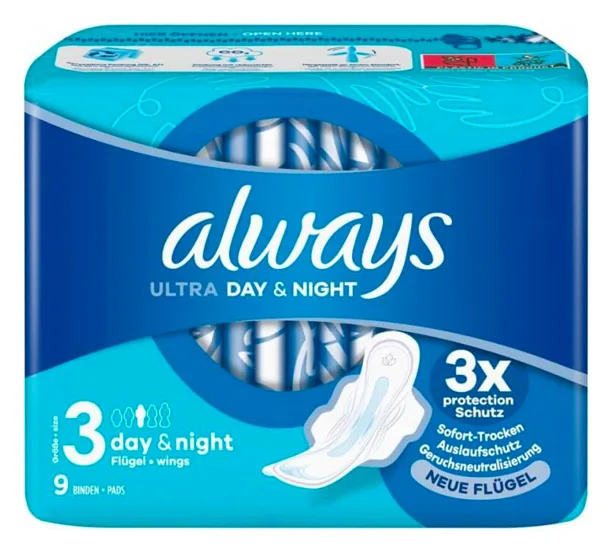 Always Ultra Binden Night 9stk