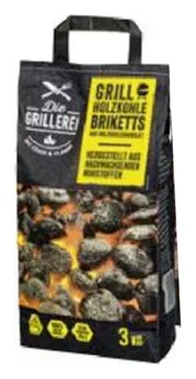 Die Grillerei Grill Holzkohle Briketts 3kg
