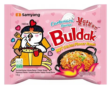 Buldak Noodles Hot Chicken Carbonara Flavour 130g