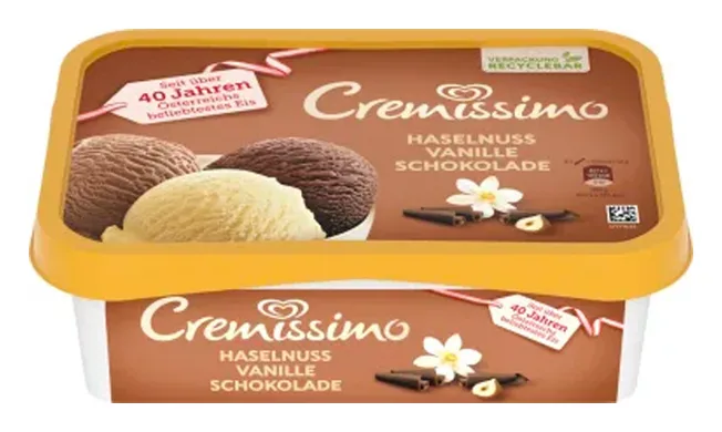 Cremissimo Haselnuss & Vanille & Schokolade 1000ml