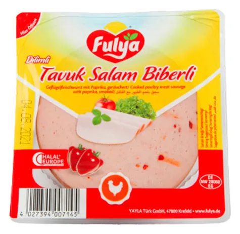 Fulya Dilimli Tavuk Salam Biberli 200g
