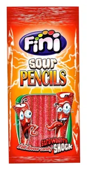 Fini Sour Strawberry Pencils 75g