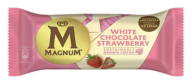 Magnum White Chocolate Strawberry 81g