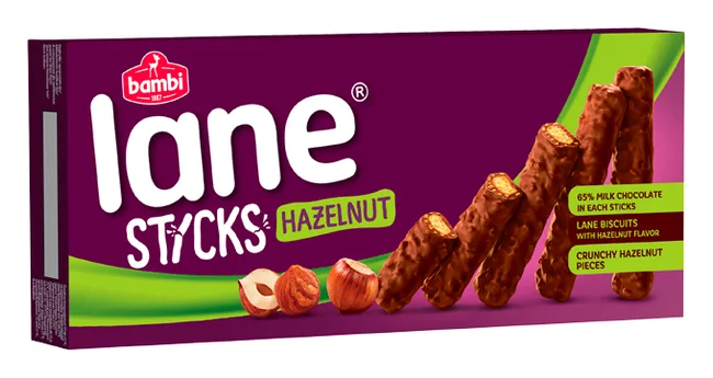 Bambi Lane Stick Haselnuss 125g