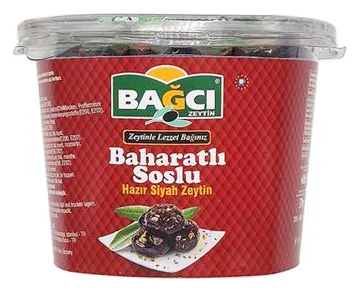 Bagci Schwarz Oliven mit Kräutermarinade 400g