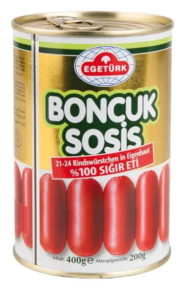 Egetürk Boncuk Sosis 400g/200g