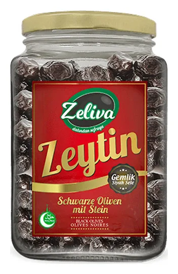 Destan Gemlik Siyah Sele Zeytin Cam 900g