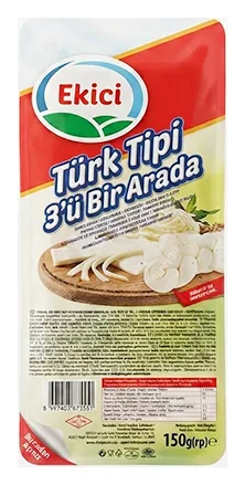 Ekici Peynir Türk Tipi/3 er Mix Örgü-Dil-Cecil 150g