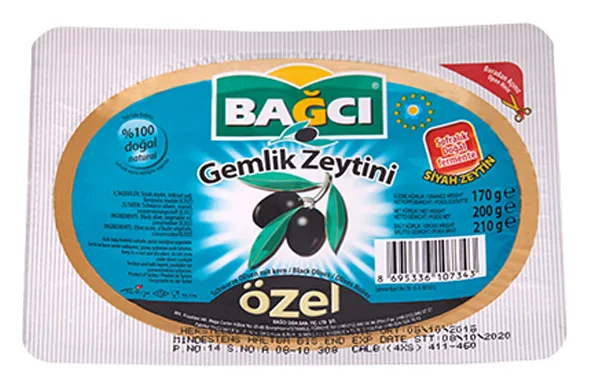 Bagci Gemlik Schwarz Oliven Özel 200g