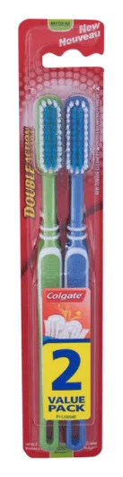 Colgate Double Action Zahnbürste 2er medium 18cm
