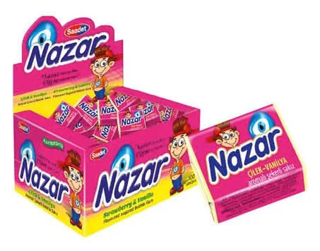 Nazar Cilek & Vanilya Kaugummi 100 Stück Pack