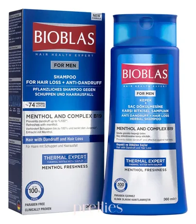Bioblas For Men Shampoo for Hair Loss & Anti Dandruff 360ml