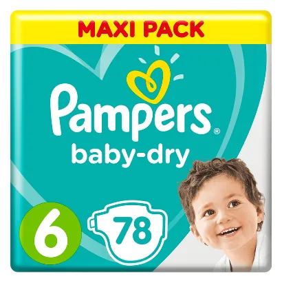 Pampers Windeln Baby Dry 6, 78pcs