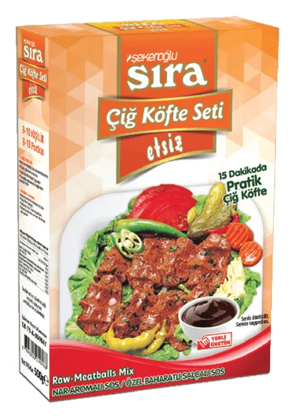 Sira Cigköfte Seti Etsiz 500g