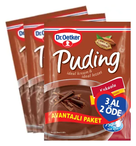 Dr. Oetker Schoko Pudding Vorteilspaket 2+1 (3x147g)