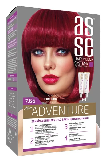 Asse Haarfarbe Adventure 7.66 Feuerrot 2x50ml