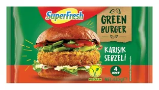 Superfresh Tiefgekühlte Veggie Burger mit Kichererbsen 420g