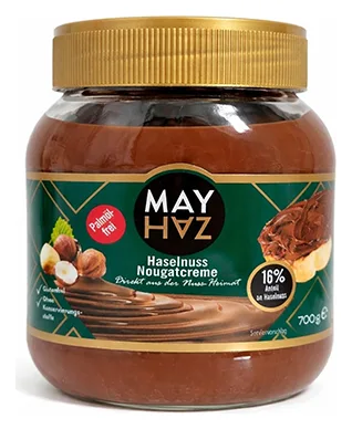 MAY HAZ Haselnuss Nougatcreme 700gr