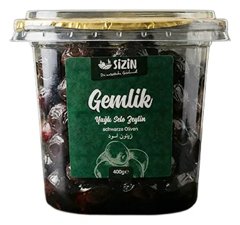 Sizin Gemlik Schwarze Oliven 400gr