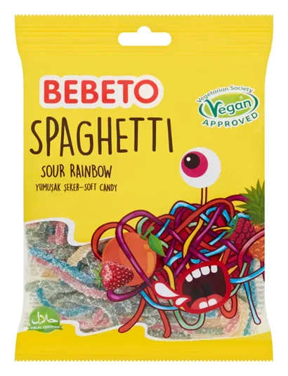 Bebeto Spaghetti Sour Rainbow 80g