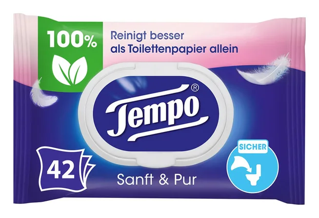 Tempo Feuchte Toilettentücher 42pcs
