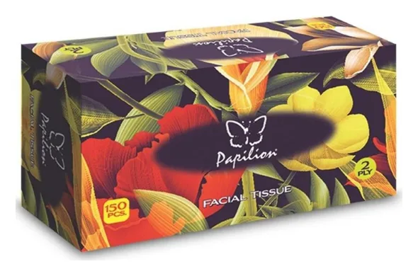 Papilion Taschentücher Box Tropical Flower 150pcs