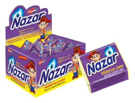 Nazar Bögürtlen & Limon Kaugummi 100 Stück Pack