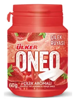 Oneo Kaugummi Erdbeere Bottle 50g