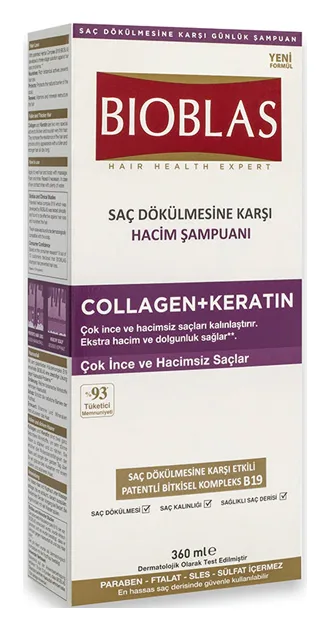Bioblas Collagen+Keratin Shampoo 360ml