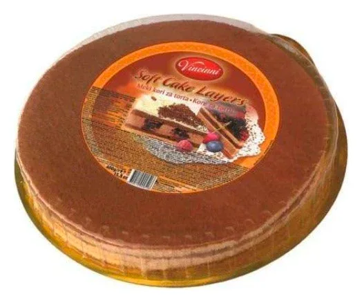 Vincinni Runde Tortenboden Dunkel 400g