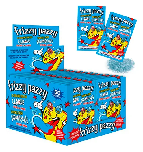 Frizzy Pazzy Popping Seker Cilekli Mavi 7g