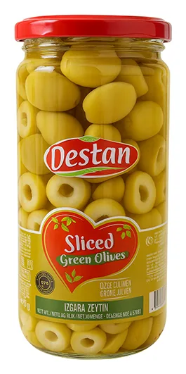 Destan Geschnittene grüne Oliven 240g