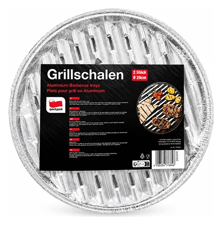 Quickpack Grillschalen 29cm 2er