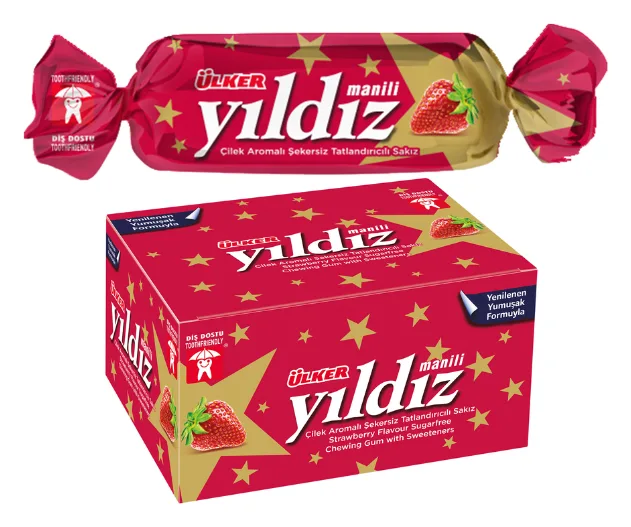 Ülker Yildiz Cilekli Sekersiz Sakiz (1,4gx80pcs)