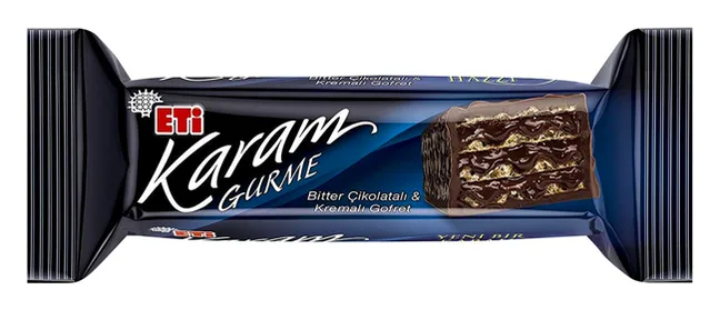 Eti Karam Gurme Waffel mit Bitterschokolade & Creme 50g