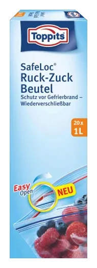 Toppits SafeLoc Ruck-Zuck Beutel 20x1L