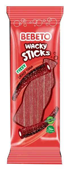 Bebeto Wacky Sticks Crazy Cola 180g