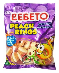 Bebeto Fruchtgummi Peach Rings 80g