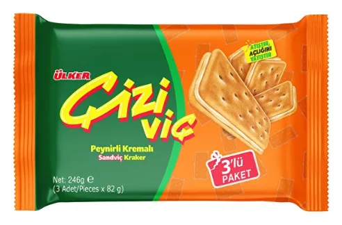Ülker Cizivic Peynirli Sandvic Kraker 3x82g