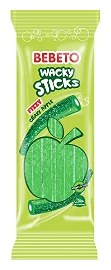 Bebeto Wacky Sticks Crazy Apple 180g