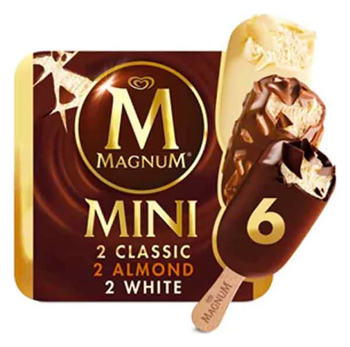 Magnum Mini Classic Almond White Chocolate 6x55ml