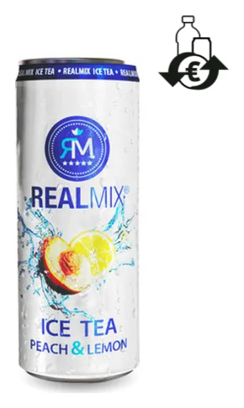 Realmix Eistee Pfirsich und Zitrone 250ml