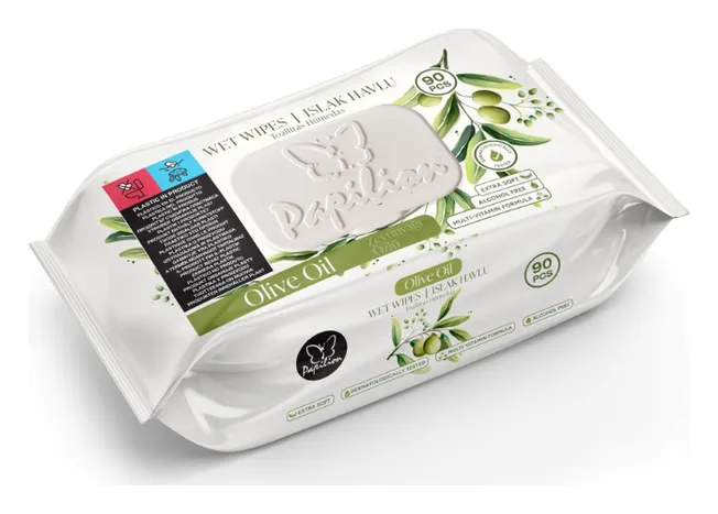 Papilion Feuchtes Toilettenpapier Oliven Öl 90pcs