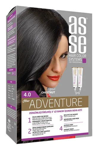 Asse Haarfarbe Adventure 4.0 Chestnut 2x50ml