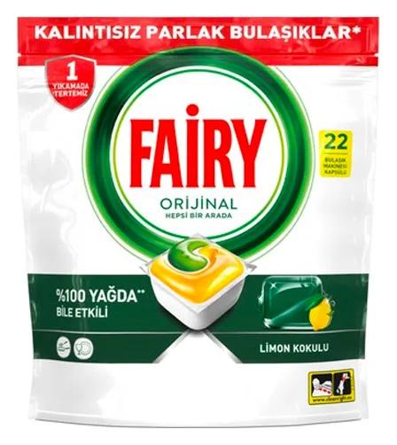 Fairy Original Tablet Lemon 22pcs