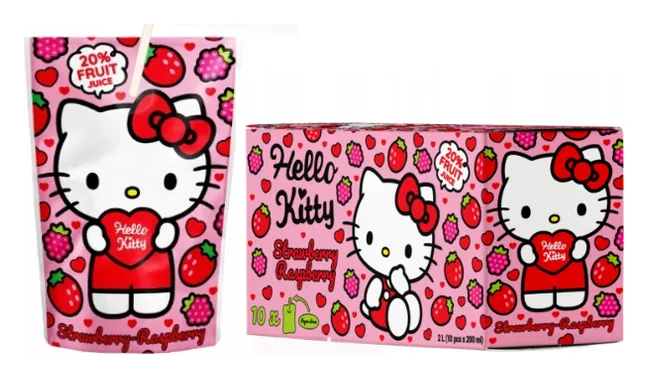 Hello Kitty Strawberry & Raspberry 10x200ml