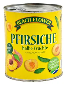 Beach Flower Pfirsichhälften in Fruchtsaft 810g