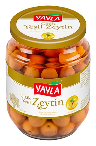 Yayla Yesil Cizik Zeytin 650g