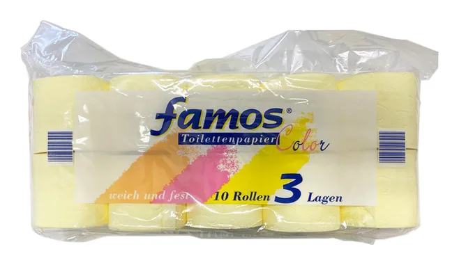 Famos Color Toiletten Papier 10 Rollen