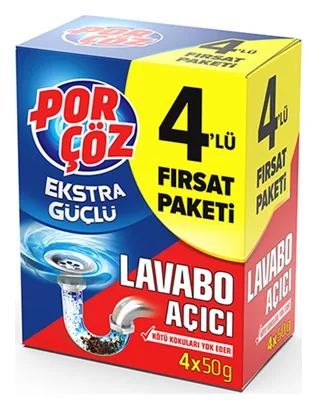 Porcöz Lavabo Acici 4x50g